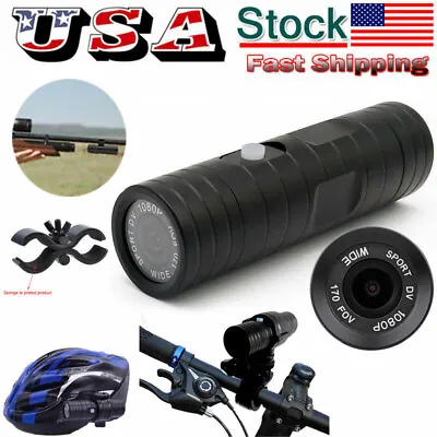 $47.49 • Buy HD 1080P Sport DV Bike Helmet Action Camera Waterproof For Shotgun Rifle Hunting