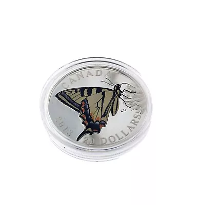 2013 20 Dollar .9999 Silver Coin: Butterflies Of Canada - Tiger Swallowtail • $95.77