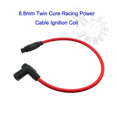 8.8mm Twin Core Racing Power Cable Ignition Coil For ATV Dirt Pit Bike Go Kart • $13.49