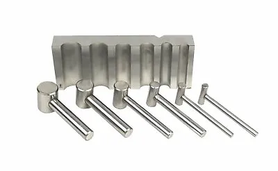 Metal Swage Block U-channel Forming Dapping Metal Block W/ Hammer Punches • $36.95