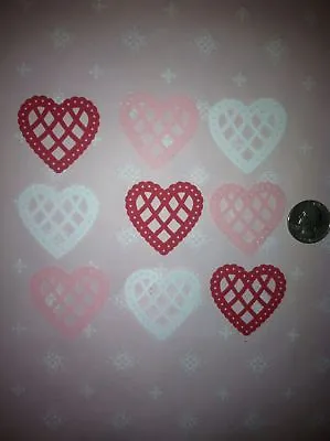 30 Valentine Martha Stewart Lace Heart Die Cuts Punches You Choose The Color • $1.99