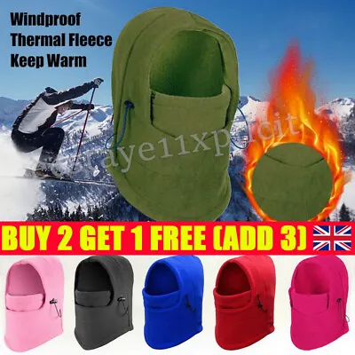 £4.99 • Buy Thermal Fleece Scarf Ski Face Cover Neck Warmer Snood Hood Winter.Balaclava Hat-