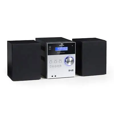 £79.99 • Buy Micro Hi Fi Bluetooth Stereo System DAB+ Radio FM CD Player Remote Silver