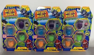 LOT OF 3 DIFFERENT READY 2 ROBOT PILOT BLISTER PACK W MYSTERY PILOT NIB SEALED! • $14.99