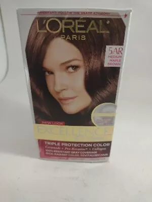 L'Oreal Paris Excellence Creme Permanent Hair Color 5AR Medium Maple Brown • $12.69