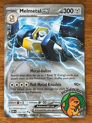 Melmetal EX | 153/197 | Obsidian Flames | HOLO | MINT | Pokemon Card • $3.80