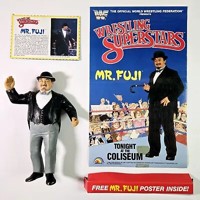 Mr. Fuji WWF LJN Titan Sports 8  Wrestling Figure W/ Poster & Bio Card 1986 • $74.99