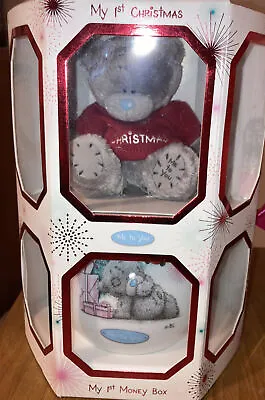 Me To You Bear And Babys 1st Christmas Money Box Bnib **B2** • £9