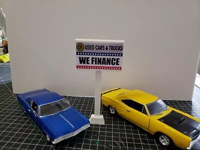 1:24 / 1:25 Scale Diorama OK Used Car Sign • $14.36