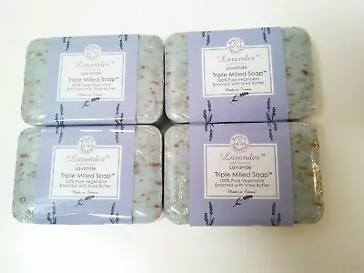 4 Bars Trader Joe's Bisous De Provence Lavender With Flowers Triple Milled Soap • $24.95