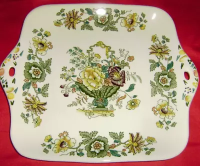 MASON'S Strathmore Green 11 Inch Tea Tray Or Cake Plate • $18