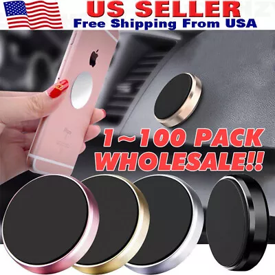 Magnetic Car Mount Universal Phone Holder Universal Stick On Dashboard Wholesale • $69.59