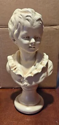 Vintage Chalkware Boy Bust - 9 3/4” Marwal - Heavy • $15