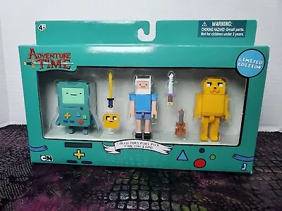 Adventure Time Collectors Pixel Pack LE RARE Action Figure Finn  Jake BMO • $79.99