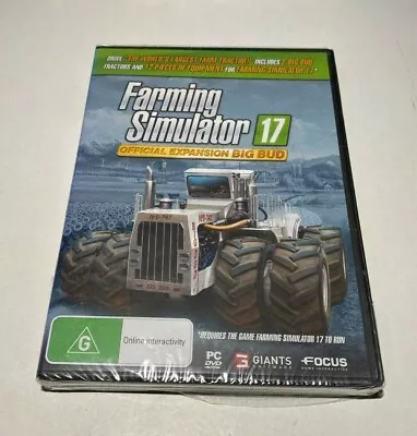 Farming Simulator 17 Official Expansion BIG BUD - PC 2017 - NEW - WARRANTY • $13.37