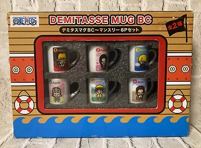 NEW ONE PIECE Demitasse Mug BC Monthly 6 Pieces Set W/Ball Chain Official Japan • $45.99