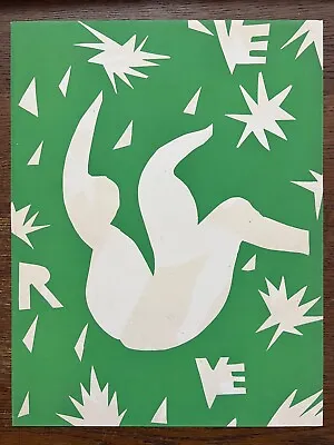 Henri Matisse   Verve No 13    Original 1945  Back Cover Lithograph Mourlot • $229