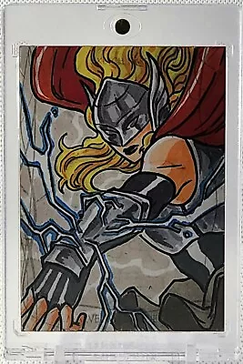 2020 UD Marvel Masterpieces THOR SKETCH CARD #1/1 Paul Medalla Artist Signed • $147