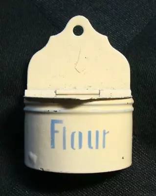 Vintage Flour Box Canister Artisan Dollhouse Miniature 1:12 • $20