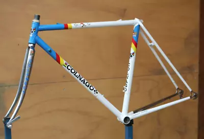 Vintage Belgian Martelly Fake Colnago Columbus Steel Bicycle Frame Campagnolo • $77.20