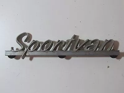 $46 • Buy Vintage 1971 Chevy SportVan Emblem Hood Ornament Trim Decal Metal GM OEM Grille