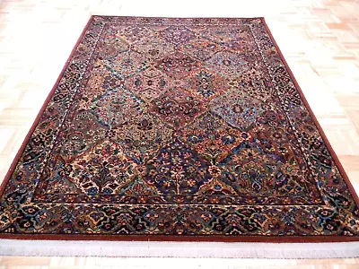 4x6 Karastan Multicolor Panel Kirman 700 - 717 100% Wool Rug - Excellent • $695