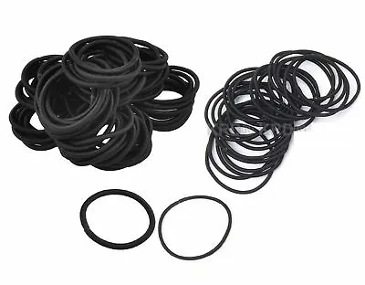 £4.99 • Buy 6040//7 BLACK HAIR BANDS Elastics Bobbles Kids Girls School Ponies Ties UK