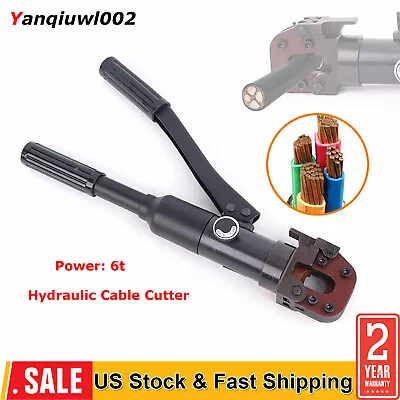 Hydraulic Cable Scissors Cutter 6T Cutting Tool/Steel /Wire Rope Copper/Aluminum • $113.05