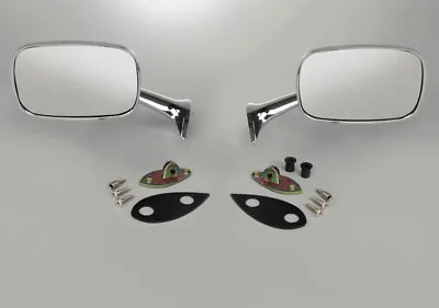 1968-1974 Corvette Small Head Outside Mirror Set Rearview C3 W/Mounting Kits NEW • $149