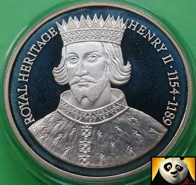 1996 Falkland Islands £2 Two Pound King Henry II Silver Proof Coin • £49.95