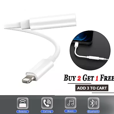 Lighting To AUX 3.5mm Jack Aux Audio Adapter Headphone Cable For IPhone 14 13 12 • $7.95
