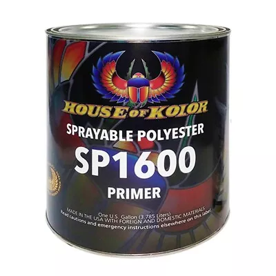 House Of Kolor SP1600 Low VOC Gray Sprayable Polyster Primer (Gallon) • $110.26