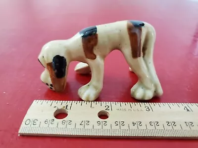 Vintage Bloodhound Dog ~ Ceramic Figurine 3.5  Long X 2  Tall ~ No Markings • $18.81