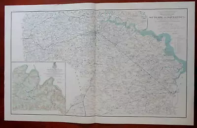 Chancellorsville James River Virginia Richmond 1895 Civil War Historical Map • $67.50