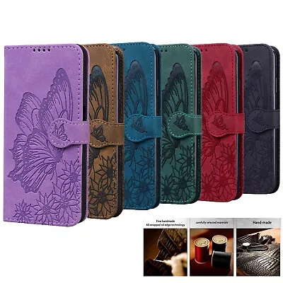 For Xiaomi Redmi Note 10S 11T 12 9 Phone Case Leather Embossed Flip Wallet Cover • $12.09