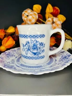 $23 • Buy Arcopal France Honorine Set Cup And Saucer~French Country Blue~