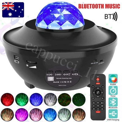 $19.99 • Buy LED Galaxy Starry Night Light Projector Ocean Star Sky Party Baby Kids Room Lamp