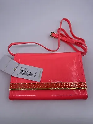 Ted Baker T Emboss Mini Ipad Xbody Bag Bright Pink RRP £79 • £29