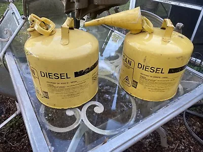 Eagle Steel Safety Can For Diesel - Yellow 5 Gallon $30each • $25