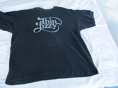 Vintage Thin Lizzy XL Graphic T-Shirt Rock Metal Black • $19.95