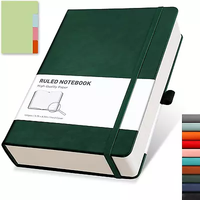 RETTACY Thick Notebook College Ruled With 320 Numbered Pages - A5 Thick Journal  • $15.28