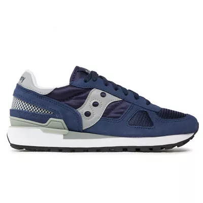 Saucony Man Shadow Jazz 41 42 43 44 45 46 Blue Shoes Casual Sports Sneakers • $122.17