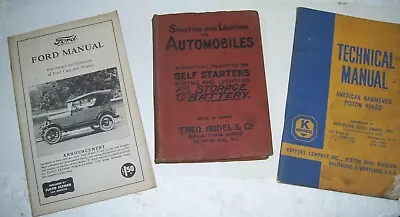 3 Manuals Ford - Model T-starting- Lighting-american Hammered All 1 Bid • $23
