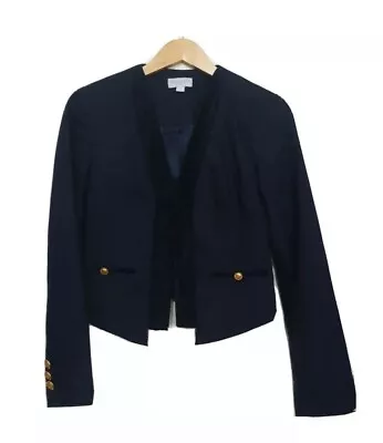 QUEENSPARK Designer Label Womens Open Front Short Tailored Blazer Jacket Size 8 • $35