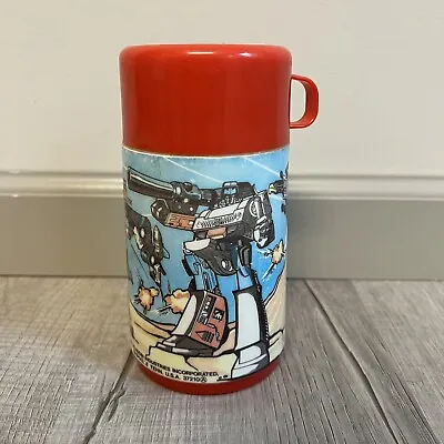 Vintage 1984 Transformers Plastic Thermos For Metal Lunchbox Rare • $24.99