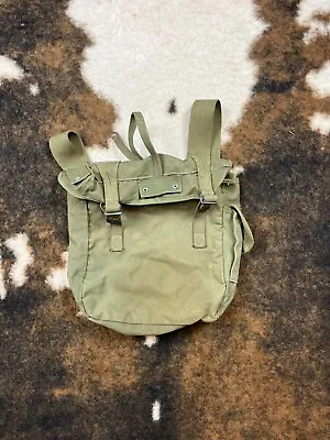 Vintage 1940s WWII Era Canvas Field Bag Backpack Rucksack | 40s WW2 Military • $45