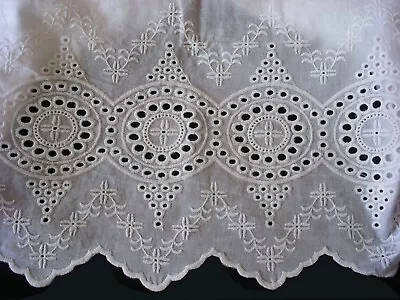 Promotion New White Embroidered Lace PillowCases 100% Cotton 300TCPair Standard • $19.99