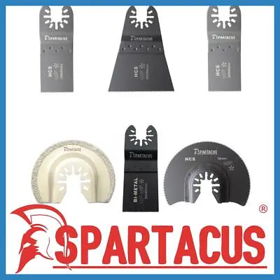 £14.99 • Buy Spartacus 6 Multi Tool Blade Mix Fein Black & Decker Makita Bosch Milwaukee