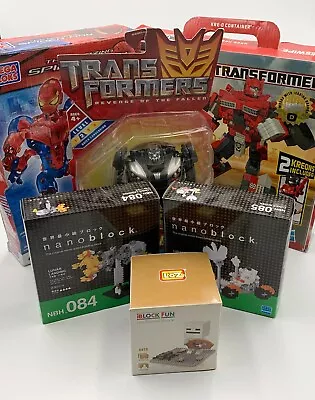 Blocks And Transformers Bundle -Kreo Mega Bloks IBlock Fun Kawada Nano Blocks • $50