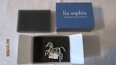 New! Rare! Lia Sophia  Mustang  Horse Silver Tone Pin Brooch  • $15.99